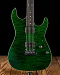 Suhr Standard Custom Quilt Maple/Mahogany - Trans Green - фото