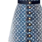LOUIS VUITTON Женская джинсовая юбка, цвет Blue - фото 5