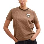 COACH Футболка Peanuts Regular, женская, цвет khaki multicolor - фото 4