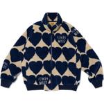Куртка Heart pattern Fleece Jacket HUMAN MADE, черный - фото 4