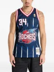 Майка с номерным принтом Mitchell & Ness, синий - фото