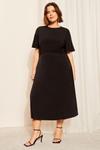 Платье миди из джерси Curves Like These, черный - фото