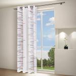 Штора с люверсами Gerster Coco, 245 см, красный - фото