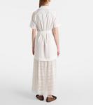 Дженнер платье-рубашка из поплина и кружева Simkhai, белый - фото 3