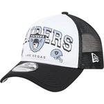 Кепка Trucker 9Forty Aframe с надписью NFL Las Vegas Raiders в стиле ретро New Era, серый - фото