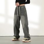 Джинсы Unisex TALKING TOM, Голубые (Стиль Пэчворк) - фото 10