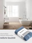 Herzbach home Коврик для ванной 'Spa' в синем цвете - фото 2