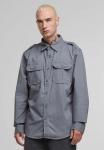 Рубашка обычного кроя на пуговицах Brandit, серый - фото 4