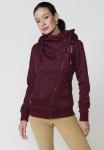 Толстовка Koroshi OPEN HOODIE, Granate Maroon/Dark Red - фото