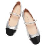 Туфли Мэри Джейн женские Hotwind, цвет Silver Black - фото 2