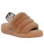 Сандалии (WMNS) UGG Fluff Yeah Slides 'Chestnut', желто-коричневый - фото 4