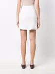 Юбка мини с контрастной строчкой Barrie, белый - фото 4