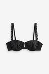 Лиф бикини с чашечками Broiderie Never Fully Dressed, черный - фото 3
