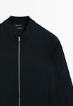 Толстовка Massimo Dutti Zip-up sweatshirt, Dark Blue - фото 8