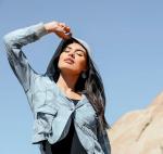 Блейзер с капюшоном Pamela в джинсовом камуфляже Marrakech, цвет denim camo - фото 2