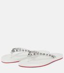 Шлепанцы Loubi Flip Christian Louboutin, Transparent/ Bianco - фото 5
