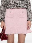 Self-Portrait вязаная юбка мини, розовый - фото 5