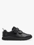 Детские кроссовки Steggy Pace Clarks, Black Leather - фото