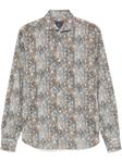 Orian рубашка с цветочным принтом, серый - фото
