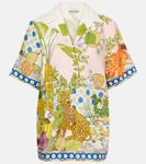 Рубашка из льна с принтом "лесной орех" Alémais, Hazel - фото