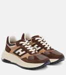 H669 замшевые и кожаные кроссовки Hogan, C808+S610+B013 - фото