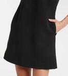 Мини-платье из крепа с кристаллами Self-Portrait, Black - фото 5