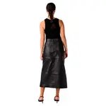 Юбка Yas Mina Leather long, черный - фото 2