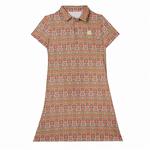 Платье Oxy Golf Flower Pop long, оранжевый - фото