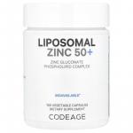 Codeage, липосомальный цинк 50+, 50 мг, 100 растительных капсул - фото