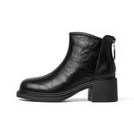 Ботильоны JOSINY на каблуке 6 см, черные (без подкладки) - фото 8