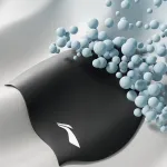 Силиконовая плавательная шапочка unisex LINING, черный - фото 3