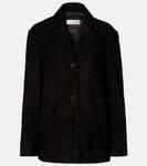 Замшевый блейзер Opus Nour Hammour, черный - фото