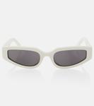 Солнцезащитные очки triomphe прямоугольной формы Celine Eyewear, белый - фото