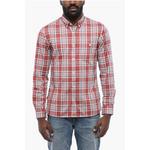 Клетчатая рубашка из хлопка OXFORD Woolrich, Red - фото