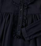 Платье Gea из крепа с оборками Bonpoint, Marine - фото 2