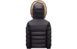 Детская пуховая куртка с капюшоном Moderate Moncler, черный - фото
