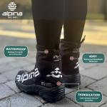 Водонепроницаемые утепленные ботинки Alpina XT высотой 9,5” | Легкая обувь для холодной погоды | Дышащая мембрана 4Dry | Подошва с сцеплением на всех поверхностях, устойчивая к скольжению | Комфортная посадка на весь день, Black - фото 3