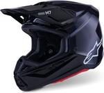 Шлем Alpinestars S-M7 Solid ECE06/DOT, Black Glossy - фото 2