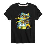 Футболка с рисунком Transformers Bee Kind для мальчиков 8–20 лет Licensed Character, черный - фото