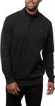 Мужской пуловер для гольфа TravisMathew Cloud 2.0 на молнии 1/4, черный - фото