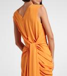 Драпированное платье Dries Van Noten, оранжевый - фото 5
