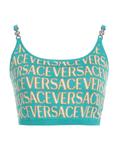Топ Versace, бирюзовый - фото