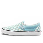Кроссовки classic slip-on 'aqua haze checkerboard' Vans, синий - фото