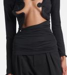 Вязаный топ с ажурной вырезкой Venus Christopher Esber, черный - фото 5