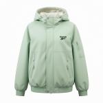 Пуховик Unisex с капюшоном утепленный Reebok, айвори белый - фото 7