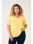 Блузка KAFFE curve, желтый - фото