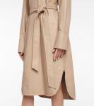 Кожаное платье миди Dahlia Joseph, Mastic - фото 5