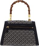 Сумка GUESS Stephi Bamboo Flap Black Logo One Size - фото 3