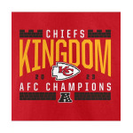 Мужская красная футболка Kansas City Chiefs 2023 AFC Champions Hometown Not Done Fanatics, красный - фото 2