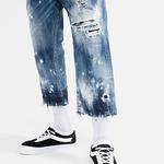 Сырые потертые джинсы DSQUARED 2, синий - фото 7